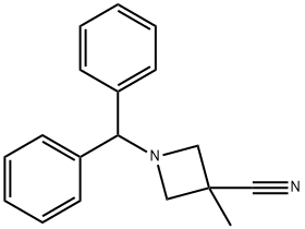 1-(DIPHENYLMETHYL)-3-METHYL-3-AZETIDINECARBONITRILE Struktur