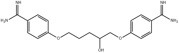 1,5-Di(4-aMidinophenoxy)-2-pentanol Struktur