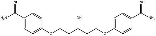 1,5-Di(4-aMidinophenoxy)-3-pentanol Struktur