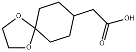 (1,4-Dioxa-spiro[4.5]dec-8-yl)-acetic acid Struktur