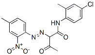 N-(4-chloro-o-tolyl)-2-[(4-methyl-2-nitrophenyl)azo]-3-oxobutyramide Struktur