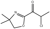 1-Propanone, 2-chloro-1-(4,5-dihydro-4,4-dimethyl-2-oxazolyl)- (9CI) Struktur