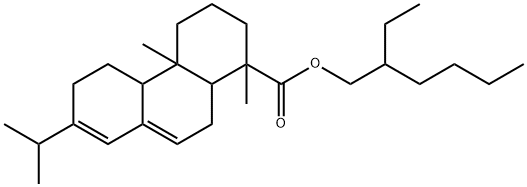 2-ethylhexyl [1R-(1alpha,4abeta,4balpha,10a.alpha)]-1,2,3,4,4a,4b,5,6,10,10a-decahydro-7-isopropyl-1,4a-dimethylphenanthren-1-carboxylate  Struktur