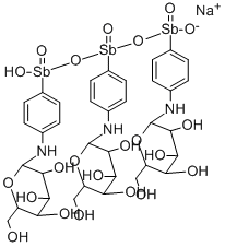 STIBAMINEGLUCOSIDE Struktur