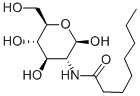 N-OCTANOYL-BETA-D-GLUCOSYLAMINE Struktur