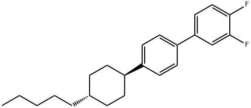 4''-(TRANS-4-PENTYLCYCLOHEXYL)-3,4-DIFLUOROBIPHENYL Struktur