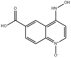 6-Carboxyl-4-hydroxylaminoquinoline 1-oxide Struktur