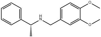 (R)-(+)-(3,4-Dimethoxy)benzyl-1-phenylethylamine Struktur