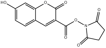 7-HYDROXYCOUMARIN-3-CARBOXYLIC ACID N-SUCCINIMIDYL ESTER Struktur