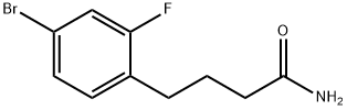 4-(4-Bromo-2-fluorophenyl)butanamide Struktur