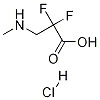 2,2-Difluoro-3-(MethylaMino)propanoic Acid Hydrochloride Struktur