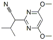 2-Pyrimidineacetonitrile, 4,6-dimethoxy--alpha--(1-methylethyl)- (9CI) Struktur