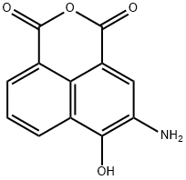 3-AMINO-4-HYDROXY-1,8-NAPHTHALIC ANHYDRIDE Struktur