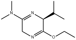 Pyrazinamine, 5-ethoxy-3,6-dihydro-N,N-dimethyl-6-(1-methylethyl)-, (S)- (9CI) Struktur