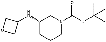 (S)-tert-Butyl 3-(oxetan-3-ylamino)piperidine-1-carboxylate Struktur