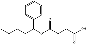 (1-phenylpentyl) hydrogen succinate Struktur