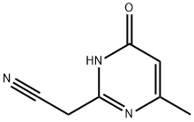 2-Pyrimidineacetonitrile, 1,6-dihydro-4-methyl-6-oxo- (8CI) Struktur