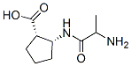 Cyclopentanecarboxylic acid, 2-[(2-amino-1-oxopropyl)amino]-, [1S-[1alpha,2alpha(R*)]]- (9CI) Struktur