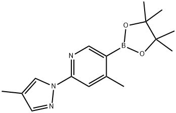 4-Methyl-2-(4-Methyl-1H-pyrazol-1-yl)-5-(4,4,5,5-tetraMethyl-1,3,2-dioxaborolan-2-yl)pyridine Struktur