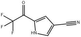 1H-Pyrrole-3-carbonitrile, 5-(trifluoroacetyl)- (9CI) Struktur