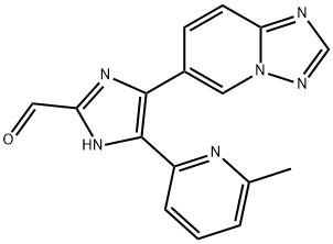 4-([1,2,4]triazolo[1,5-a]pyridin-6-yl)-5-(6-methylpyridin-2-yl)-1H-imidazole-2-carbaldehyde Struktur