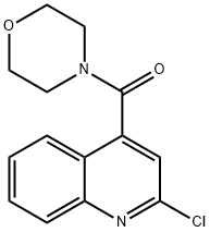 2-CHLORO-4-(MORPHOLIN-4-YLCARBONYL)QUINOLINE Struktur