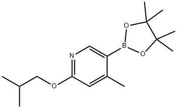 2-isobutoxy-4-Methyl-5-(4,4,5,5-tetraMethyl-1,3,2-dioxaborolan-2-yl)pyridine Struktur