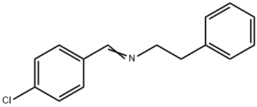 N-(4-Chlorobenzylidene)benzeneethanamine Struktur