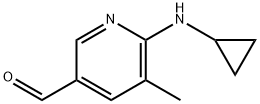 6-(cyclopropylaMino)-5-Methylnicotinaldehyde Struktur