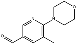 5-Methyl-6-Morpholinonicotinaldehyde Struktur