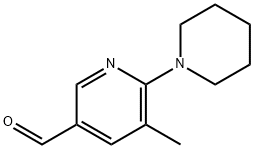 5-Methyl-6-(piperidin-1-yl)nicotinaldehyde Struktur