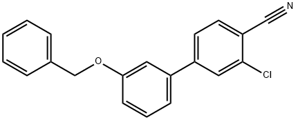 4-[3-(Benzyloxy)phenyl]-2-chlorobenzonitrile Struktur