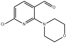 6-Chloro-2-Morpholinonicotinaldehyde Struktur