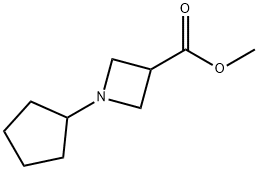 Methyl 1-cyclopentylazetidine-3-carboxylate Struktur