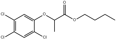 butyl 2-(2,4,5-trichlorophenoxy)propionate Struktur