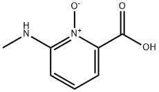 2-Pyridinecarboxylicacid,6-(methylamino)-,1-oxide(9CI) Struktur