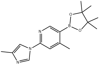 4-Methyl-2-(4-Methyl-1H-iMidazol-1-yl)-5-(4,4,5,5-tetraMethyl-1,3,2-dioxaborolan-2-yl)pyridine Struktur