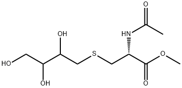 S-(2,3,4-Trihydroxybutyl)Mercapturic Acid Methyl Ester (Mixture of DiatstereoMers) Struktur