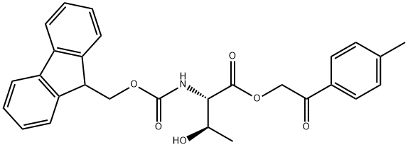 N-Fmoc-L-threonine (2-Tolyl-2-oxo-ethyl)ester Struktur