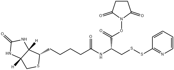 Biotinyl Pyridinyldithio N-Hydroxysuccinimide Alanine Ester Struktur