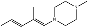 Piperazine, 1-methyl-4-(2-methyl-1,3-pentadienyl)-, (E,E)- (9CI) Struktur