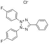 2,3-BIS(4-FLUOROPHENYL)-5-PHENYLTETRAZOLIUM CHLORIDE Struktur