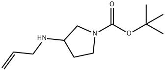 tert-butyl 3-(allylaMino)pyrrolidine-1-carboxylate Struktur