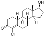 4-クロロ-17β-ヒドロキシエストラ-4-エン-3-オン 化學(xué)構(gòu)造式