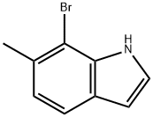 1H-Indole, 7-broMo-6-Methyl- Struktur