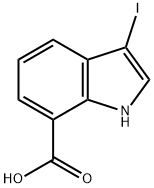 1H-Indole-7-carboxylic acid, 3-iodo- Structure