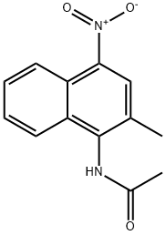 AcetaMide, N-(2-Methyl-4-nitro-1-naphthalenyl)- Struktur