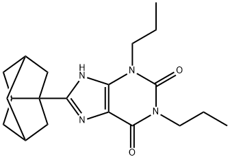 1,3-dipropyl-8-(3-noradamantyl)xanthine Struktur