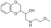 α-[[(2-Methoxyethyl)amino]methyl]-1,4-benzodioxane-2-methanol Struktur