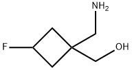 1-(Aminomethyl)-3-fluoro-cyclobutanemethanol Struktur